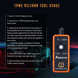 Aermotor EL-50448 <b>TPMS</b> Relearn Tool for Ford GM Car Tire Pressure Monitor <b>Sensor</b> - Product Image 5