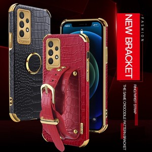Custodia per cellulare per OPPO A92S A53 A52/A72 A32 A31/A8 <span class=keywords><strong>RENO</strong></span> 6 5 <span class=keywords><strong>4</strong></span> 3 Pro Lite Realme GT V3 V5 V15 cinturino da polso in pelle di coccodrillo - Product Image 2