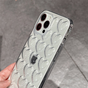 Per <span class=keywords><strong>Apple</strong></span> <span class=keywords><strong>iPhone</strong></span> 17 air Pro Max 3D cuore in stile Tpu custodia posteriore personalizzabile antiurto per <span class=keywords><strong>iPhone</strong></span> 14 15 16 Pro Max Plus - Product Image 4