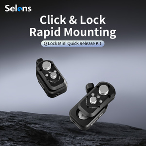 Selens Aluminum Alloy 1/4 <strong>3</strong>/8 Screw Universal Mount <strong>Mini</strong> Quick Release Base Receiver for Camera Tripod Monitor Vlog <strong>Rig</strong> - Product Image 2