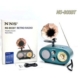 <span class=keywords><strong>2025</strong></span> Mới Nhất Mini Nns Retro Vibes Thiết Kế AM FM SW Đài Phát Thanh Loa NS-803BT DC Có Thể Sạc Lại Stereo Âm Thanh Phong Cách Cổ Điển Đài Phát Thanh - Product Image 2