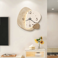 Forme ronde nouveau design cristal porcelaine peinture avec horloge entrée peinture décorative décor à la maison