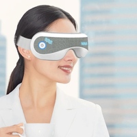 Masseur oculaire intelligent pliable en tissu de qualité supérieure avec fonction de chauffage, de vibration, de contrôle du temps et de musique, pour le soin des yeux et la relaxation musculaire