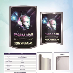 Cong hình dạng trụ cột gắn quảng cáo <span class=keywords><strong>LED</strong></span> trụ cột dấu hiệu <span class=keywords><strong>LED</strong></span> hộp đèn - Product Image 4