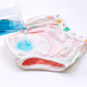 Pantalon de <span class=keywords><strong>couche</strong></span>-culotte respirant réutilisable pour enfants, inserts de <span class=keywords><strong>couche</strong></span> d'entraînement pour bébé, pantalon <span class=keywords><strong>lavable</strong></span> en coton à 6 couches - Product Image 5