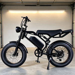 Bicicleta eléctrica retro Fat Tire de 500w, bicicleta eléctrica vintage todoterreno, ciclomotor eléctrico para adultos, para desplazamientos urbanos, bicicleta eléctrica tipo beach <span class=keywords><strong>cruiser</strong></span>. - Product Image 2