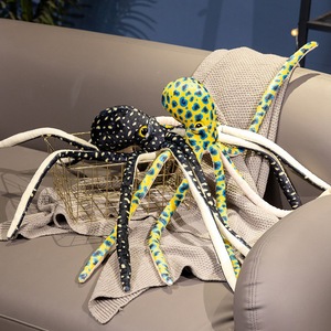 Peluche a Forma di Polpo Cartoon, Giocattolo Super Morbido con Design Acquario, Unisex, Imbottito in Cotone PP, Giocattolo Calmante - Product Image 5