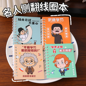 Cartoon A7 Celebrity Side Flip Spiral <b>Notebook</b> Thick Paper Notepad For Gift And Study - Product Image 5