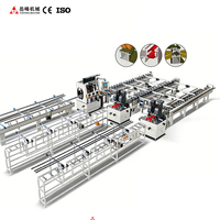 Ligne de production de profilés à rupture de pont thermique CNC 11 axes, avec rainurage, alimentation par bande et production de composés par laminage