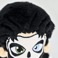 Fabrication de poupées personnalisées, poupée en peluche de 12 pouces, visage brodé, personnage sur le thème du clown, jouet en peluche d'anime avec vêtements amovibles