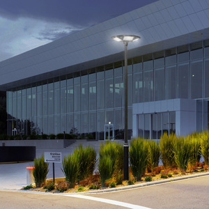 Farola solar Juming de 30W y 3 metros, iluminación exterior integrada con energía solar para patio y plaza - Product Image 3