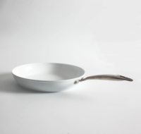 Poêle à frire profonde en aluminium moulé sous pression Poêle à frire de 24cm de diamètre avec poêle à frire antiadhésive creuse en acier inoxydable