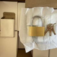 Cadenas en laiton massif de 40 mm, type fin, avec clé, pour échantillon de sécurité