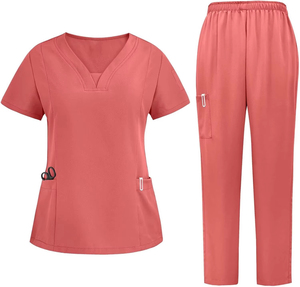 High-Quality Natural Uniform Women <b>Set</b> Durable Nurse Uniform <b>Scrubs</b> Jogger Style Women <b>Scrub</b> <b>Sets</b> - Product Image 5