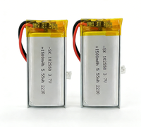 Batterie au lithium polymère SUNKING 3.7V 1500mAh 102550 certifiée CE avec carte de protection pour guirlande lumineuse et manette de jeu