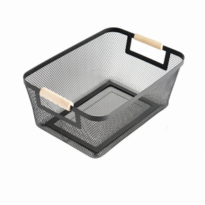 <span class=keywords><strong>Cestino</strong></span> in Rete Metallica Portatile Moderno Rettangolare con Manico per Giardino, Cucina, Dispensa e Picnic - Product Image 5