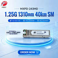 Transceiver optique Gigabit 1.25G SFP 1310nm 40km SM MXPD-243MD ORTH000561 Duplex LC pour routeur de commutation de fibre optique de télécommunications