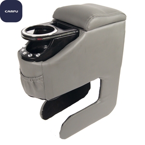Consola de Reposabrazos Carfu AC-486 de ABS y Cuero PVC con Portavasos para Auto - Accesorio Interior para Auto, Gran Venta 2021 - Product Image 2