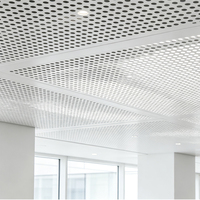 Panneaux de plafond acoustiques suspendus en aluminium écologiques, insonorisants, décoratifs 3D, en métal, pour immeubles de bureaux