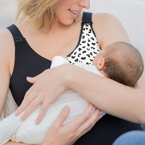 Custom <strong>Leopard</strong> <strong>Printing</strong> Breastfeeding <strong>Top</strong> Nursing <strong>Bra</strong> Adjustable Maternity Sports <strong>Bra</strong> - Product Image 1