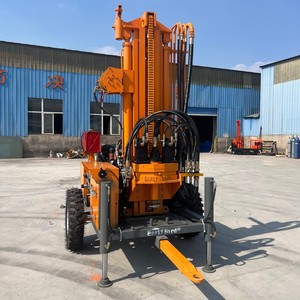Foreuse de puits <span class=keywords><strong>d</strong></span>'eau haute efficacité 45 kW, profondeur max. 300 m, montée sur roues, machine de <span class=keywords><strong>forage</strong></span> pour grands trous - Product Image 3
