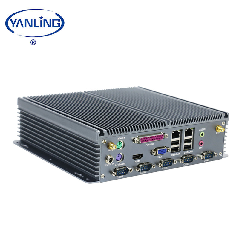 Yanling Intel J1900 Quad Core Mini PC avec Série Ports Parallèles, Double Lan X86 Monocarte Industriel Boîte Ordinateur