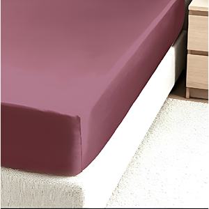 Sábana de Esquina de Satén de 60 cm, Rosa Antiguo Brillante, 2 Piezas - Product Image 1