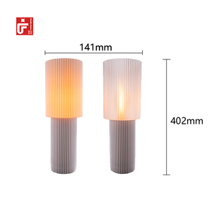Vente en gros de lampe 3D pour décoration d'intérieur de mariage lampe de bureau d'hôtel lampe populaire européenne lampe de nuit à LED à motif cylindrique pour table - Product Image 2