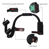 Lampe frontale LED dentaire, Loupes dentaires 2.5X 3.5X, Loupes dentaires LED sans fil, Phare chirurgical pour opérations dentaires