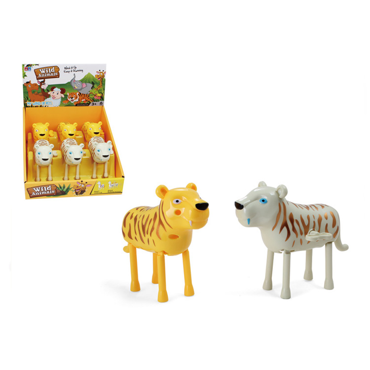 Мини капсульные игрушки дикие животные заводная игрушка тигр