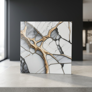 Carreaux de sol en céramique pour extérieur et intérieur, série Punch, design moderne en briques d'argile, finition perforée, 300x300mm - Product Image 4
