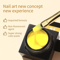 Logo personnalisé 10 Couleurs 8g Fleur Gel Ongles Peinture Blanche Nails Art Design Gel Liner Crème Nail Art Gel Couleur