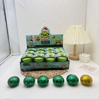 1. Jouet anti-stress souple en TPR à presser, thème Grinch de Noël, avec paillettes, pour enfants, boîte surprise de Noël, cadeau