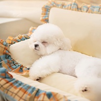 Nouveau lit pour chien confortable et chaud, canapé-lit avec un design tendance, doté d'un coussin amovible et lavable avec oreiller