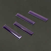 Pièces de lustre de couleur violette, prismes en cristal de forme rectangulaire MH-12052