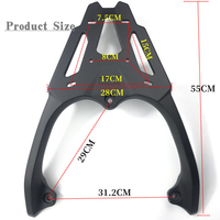 Étagère arrière de moto modifiée pour SYM JET SL étagère arrière coffre à bagages Jet SL150 support de coffre arrière