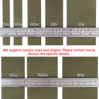 Crochet et boucle en nylon gris vert de 10 cm, durable et respectueux de l'environnement, pour chaussures, vêtements, sacs à dos, couture DIY