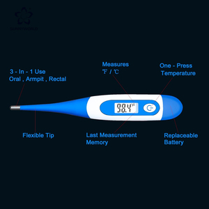 ميزان حرارة رقمي سريع القراءة للبالغين والأطفال، ميزان حرارة فوري للكشف عن الحمى - Product Image 2