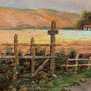 Dipinti a Olio Artistici Dipinti a Mano 20x24 Pollici, 100% Autentici, Soggetto Animale Classico di Campo - Product Image 3