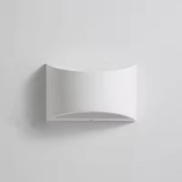 Applique murale LED intérieure en aluminium, chambre à coucher, salon, applique murale simple, 6W, blanc, noir, luminaire mural