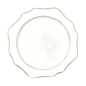 White Wedding Sunflower Ceramic <b>Dinnerware</b> Set Restaurant Party Porcelain Chargers Plate Irregular Dinner Plates - Product Image 3