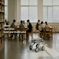 Robot quadrupède sur roues GangBeng L1-W, protection IP54, 3500W, autonomie 9km, garantie 1 an, pour inspection en laboratoire de recherche