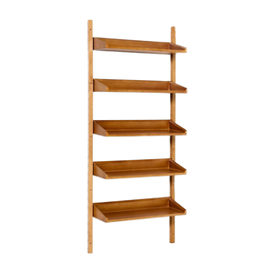 Mensole di lusso della metà del secolo modulari 2 librerie soggiorno mobili <span class=keywords><strong>in</strong></span> <span class=keywords><strong>legno</strong></span> scaffali da parete - Product Image 4