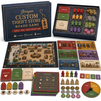 Jeu de cartes de stratégie de vente au détail de mode circulaire personnalisé pour friperies, avec conception modulaire pour les boutiques caritatives et les magasins de style de vie