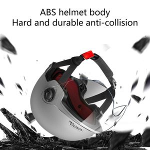 Casco Corto Protettivo Unisex Leggero per Moto, Effetto Satinato, con Specchietto Integrato - Articolo per Esterni e Uso Domestico, Vendita Calda - Product Image 2
