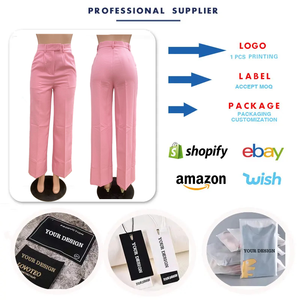 Y6012 Pantaloni Personalizzati Primavera-Autunno per Donne, Vita Alta, Gamba Larga Dritta, Pantaloni Casual da Ufficio per Signore - Product Image 3