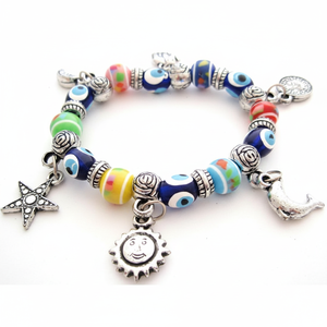 Charme de mode mauvais œil en plastique pour bracelet - Product Image 2