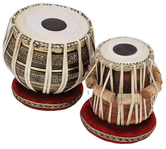 Set tabla tradisional kualitas Super, instrumen musik India Drum tabla profesional