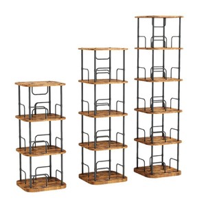 Estantería de madera de hierro para libros, de 3, 4 o 5 niveles, que ahorra espacio, para el hogar, sala de estar, libros infantiles - Product Image 5