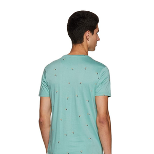 T-shirt en tricot uni à manches courtes pour homme, coupe classique, personnalisé |   100% coton |   Impression de logo DTG écologique |   Anti-rides - Product Image 4